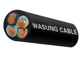 Rubber flexible cables